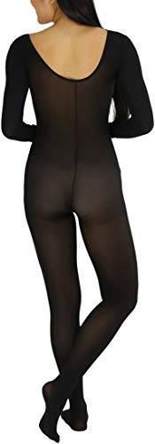 Image of ToBeInStyle Women's Long Sleeve Bodystocking Bodysuit Lingerie Regular & Plus Sizes