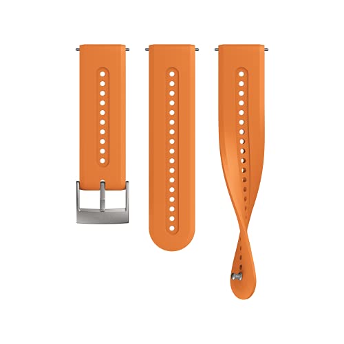 SUUNTO 24 Athletic 7 sangle en silicone granite orange S M évite la transpiration
