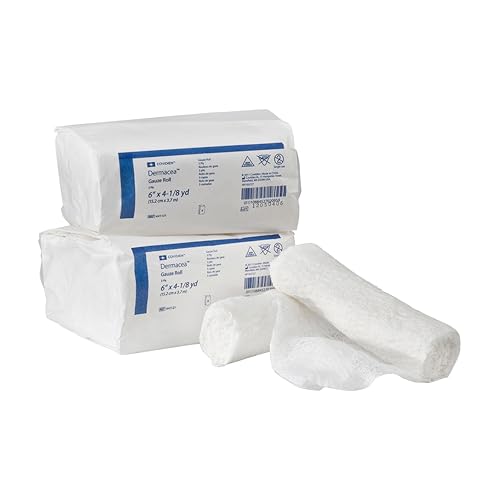 Cardinal HealthTM DermaceaTM Low Ply Gauze Bandage Roll, Non-Sterile, 6IN x 4YD, 3 Ply, 441121, Case of 48 miniatura 1