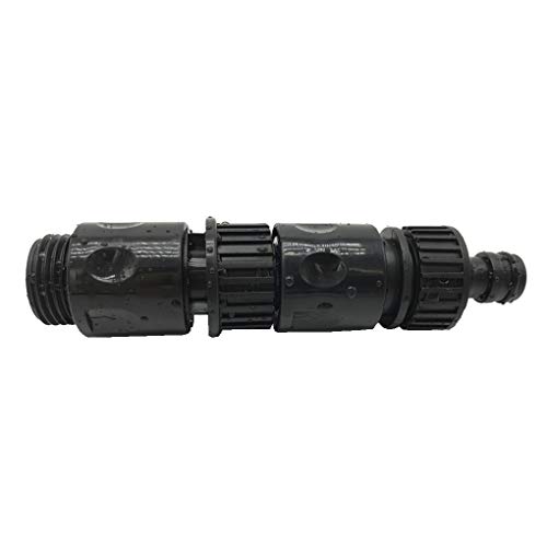 Plastic Garden Hose Connector Set Male And Female - Quick Release Connect Kit, Water Hose Thread Fitting Adapter Set, From Quick Connector To Standard 3/4'' Thread Connector (Black, 2 Sets / 10 Pc) #TOP1