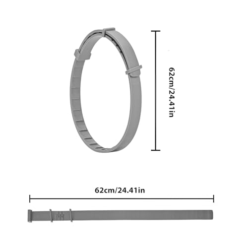 4 Pack Hunde Beruhigendes Halsband - Angstlinderung mit 60 Tagen für Hunde, verstellbarer Komfort für Stress, Trennung, Lärm & Tierarztbesuche, für Welpen bis ältere Hunde (grau)