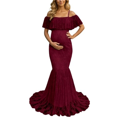 Vestido de fotografía de embarazo suave que alivia el calor veraniego