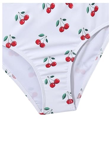 Image of SHENHE Girl's 3 Piece Swimsuits Cute Halter Triangle Bikini Bathing Suit with Beach Cover Up