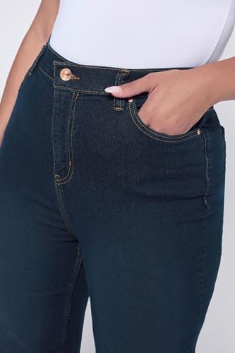 Yours Curve Women's Plus Size Straight Leg Ruby Jeans Blue4
