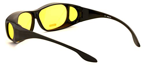 V.W.E. Large Polarized Fit-Over Night Driving Sunglasses 63mm and 65mm Fitover Anti-Glare4