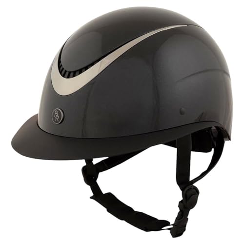 BR Theta plus glossy cap casque idéal pour le concours hippique et entraînement