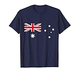 Australien Flagge Cooles Australische Flaggen Damen Herren T-Shirt