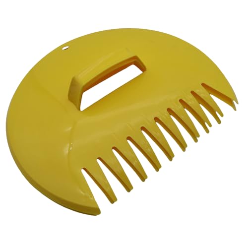 Leaf Scoops Hand Rakes - Lightweight, Garden and Yard Leaf Scoops Hand Rakes, Durable Grabber Tool for Scooping Up Leaves, Spreading Mulch, Gardening( 1 Pair, Yellow)