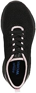 Dr. Scholl's Womens Back to Work Soft Toe Slip Resistant Lace Up Sneaker Black Knit 8.5 M | Image 1