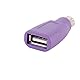 Cablepelado Adapter USB auf PS2-Tastatur, Violett