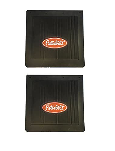 Peterbilt Trucks Motors 24 x 24 X 1/4 Heavy Duty Semi Truck Mud Flaps-Set of 2
