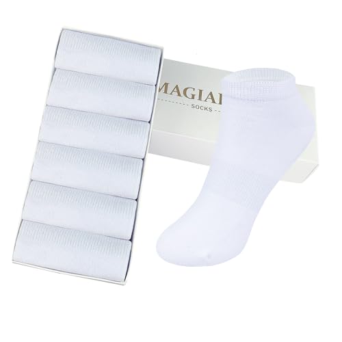 Image of MAGIARTE Womens Cotton Ankle Socks Low Cut Athletic Casual Mutil Color No Show Running Socks for Women