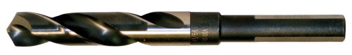 Cle-line C17034 9/16 in. x 6 in. Black and Gold Oxide Finish High Speed Steel 118-Degree Split Point Reduced Shank Twist Drill Bit (1-Pack) #1