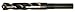 Cle-Line C21178 Silver and Deming Reduced Shank Drill, High Speed Steel, Steam Oxide Finish, Reduced Flatted Shank, 118-Degree Split Point, 17.00 mm Drill Diameter