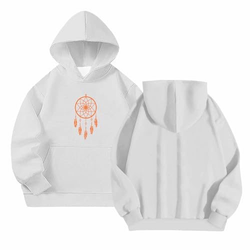 Girls Trendy Hoodies Preppy Oversized Pullover Tops Kids Hooded Sweatshirt Long Sleeve Shirt Cute Teen Girl Clothes2