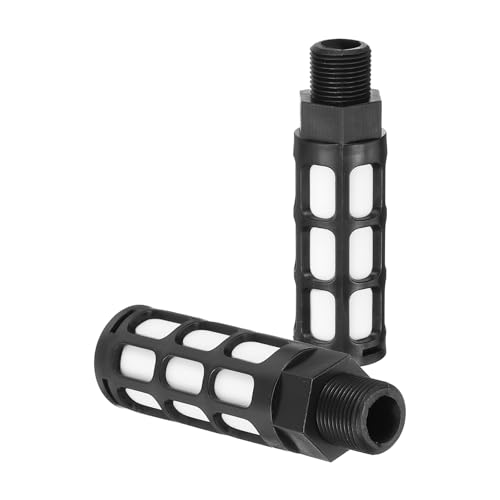 Druckluft-Schalldämpfer G 3/8 – 2 Stück, Sinterbronze-Messing, Für Kompressoren & Magnetventile, Bis 145 Psi