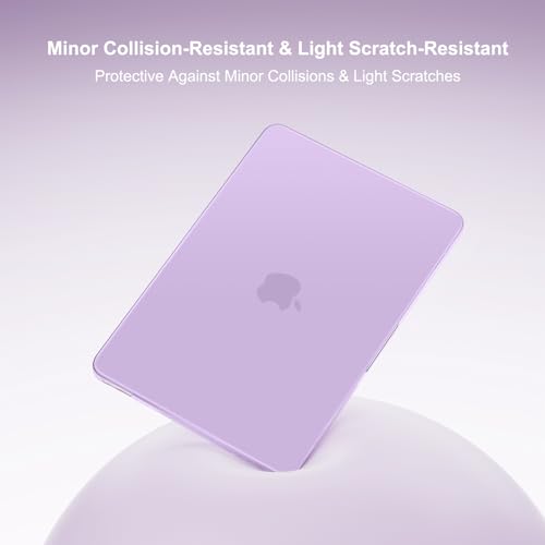 Image of MOSISO Compatible with MacBook Neo Case 13 inch 2026 Release Model A3404 with A18 Pro Chip, 4 in 1 Kit Precision Fit Crack & Scratch Resistant Protective Hard Shell Case Cover, Purple