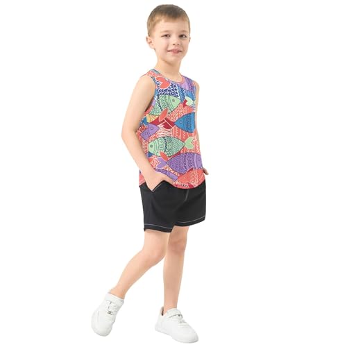 Baby Boys Tank Tops Quick Dry Kids Boy Sleeveless Vest Sports Outdoor Breathable Outfit4