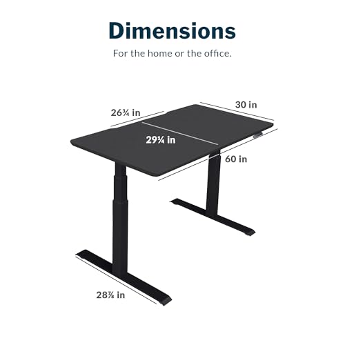Electric Standing Desk with Drawers