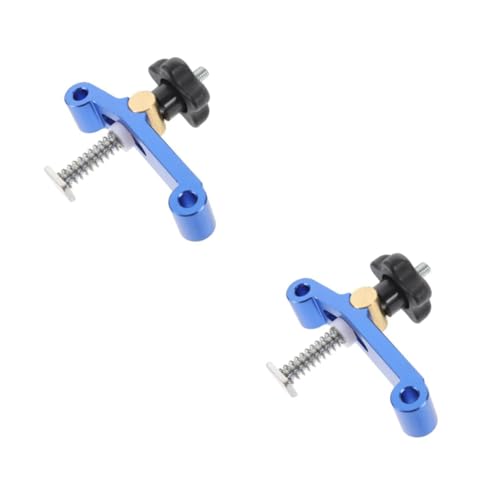 Unomor 2 Pcs 30 Woodworking Table T-track Clamp for Fence Diy Clamp for T-track Stop Aluminum Construction Smooth Anodized Finish