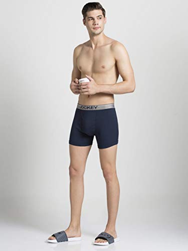 Image of Jockey 8009 Men's Super Combed Cotton Rib Solid Boxer Brief with Ultrasoft Waistband (Pack of 2)