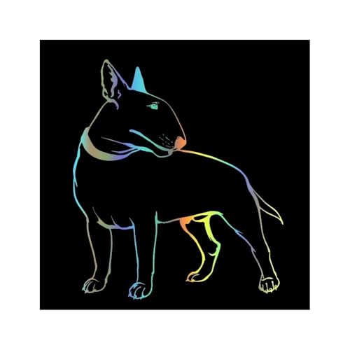 Décalcomanies Bullterrier chien moto pour motards passionnés