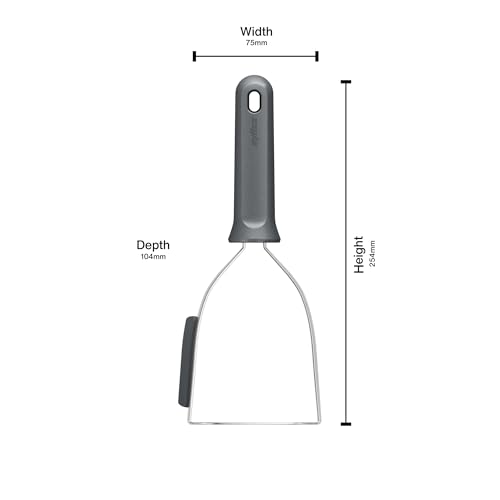 Zyliss Stainless Steel Potato Masher, Non-Slip Handle, 10" - image 3