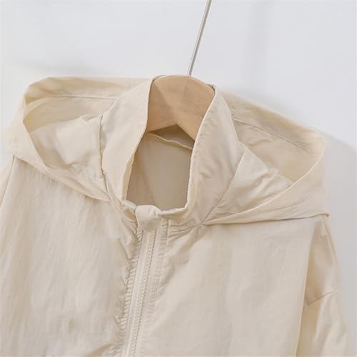 Little Girls Boys Windbreaker Hoodies Jacket Teens Kids Zipper Lightweight Basic Solid Outerwear Fall Outdoor Hiking Coat4