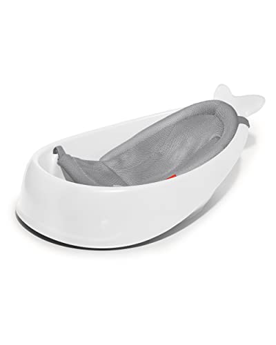 Skip Hop Infant Bath Tub 3-Stage Grow With Baby Smart Sling MOBY Bathtub White Age 0+