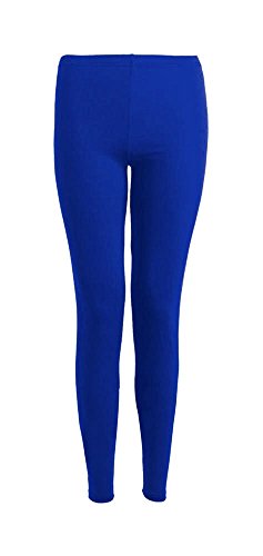 Fast Fashion Girls' Leggings Plain Full Length Stretchy - Blue - 13 Years