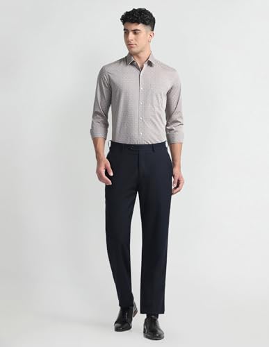 Image of Arrow Men's Cotton Structu Slim Fit Shirt