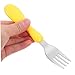 PRETYZOOM Stainless Steel Toddler Fork and Spoon Set Kids Travel Utensils Case Baby Eating Utensils for Home and Outdoor Use