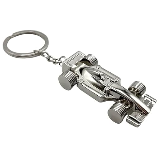 AUTOZOCO Llavero metálico en forma de coche Formula 1, diseño coche F1, Llavero Automovil cromado, Key Chain car, Regalo concesionario, llavero Metálico auto, Color Plateado | Ya disponible en tu tienda friki favorita! En mundofriki.es!