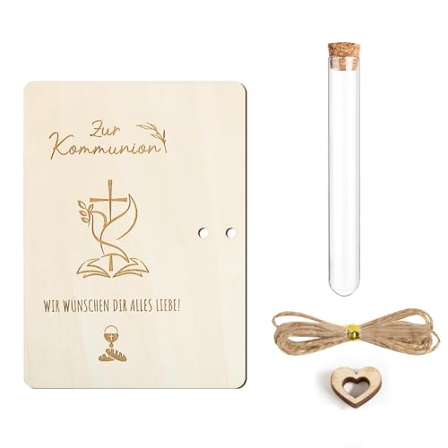 BIVYAX Coffret Cadeau de Baptême Bébé - Ensemble Enveloppe + Carte Postale + Tube à Monnaie - Kit Personnalisable pour Argent - Faire-part et Accessoires...