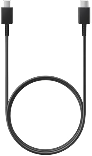 Image of 65W Original SuperFast Type C to C 3.3FT (5A) Charging Cable High-Speed & Data Transfer Compatible with Samsung Galaxy M15,F15,A15,A14,M14,F14,M34,F34,A34,A54,S21 Fe 5G,S22,S23 Type-C PD Cord,Black