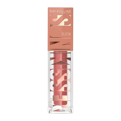 Maybelline NY Sunkisser Blush Líquido Multifuncional com Vitamina E, Efeito Glow Natural, Fácil Aplicação, Longa Duração de até 12h, Resistente ao Suor, Cor City Sizzle, 4,7ml