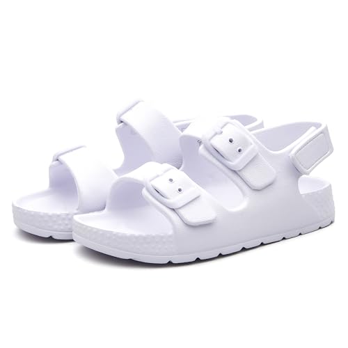 EasyStar Boys and Girls Lightweight Dual-Adjustable Sandal Buckles With Hook and Loop Heel Closure