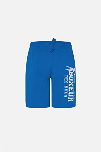 BOXEUR DES RUES - Pantaloncini Sportivi Blu Royal Con Logo, Uomo