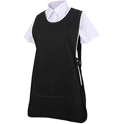 Ropa Laboral Batas MISEMIYA - Delantal Impermeable Uniforme ESTÉTICA Laboral Limpieza CLINICA Hospital Veterinaria SANIDAD Médico Enfermera - Ref.868 - XL, Delantal Limpieza 868-1 Negro
