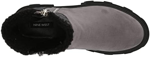 Nine West Women's Colbee2 Ankle Boot, Grey Suede, 5 | Image 4