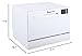 Magic Chef Energy Star 6-Place Setting MCSCD6W5 6 Plate Countertop Dishwasher, White