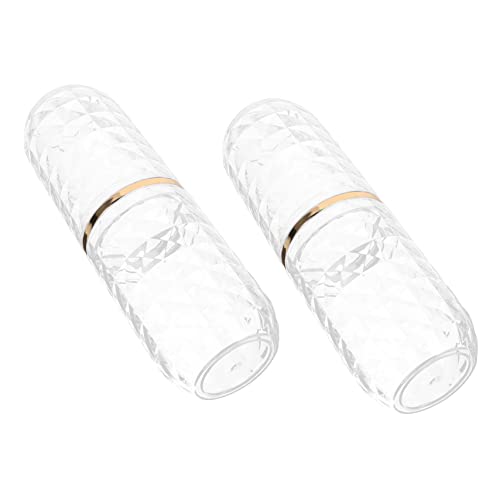 PartyKindom 2Sets Portable Toothbrush Container Travel Cases with Mouthwash Cup Durable Pet Storage for Business Camping Outdoor Activities Easy to Carry for Home and Daily Use