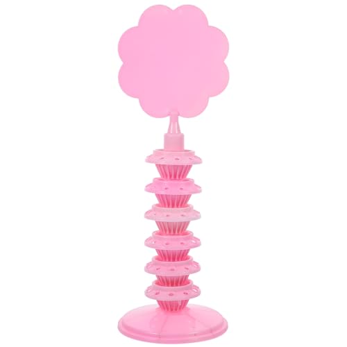 POPETPOP Soporte para Cake Pops Ajustable en Altura Expositor de Piruletas de Plástico Rosa Torre para Fiesta Bodas y Cumpleaños Puesto para Dulces y Pasteles Adecuado para Eventos y