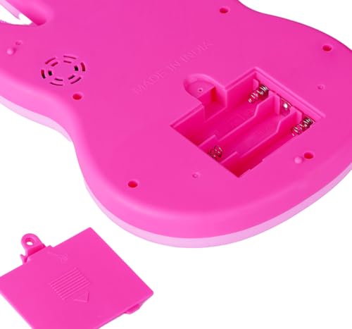 Image of Disney Princess Musical Guitar for Toddlers - Sing-Along Karaoke Junior Music Toy with Built-in Tones - Pink Rockstar Interactive Toy Guitar for Girls Ages 3+ - Educational Birthday Gift