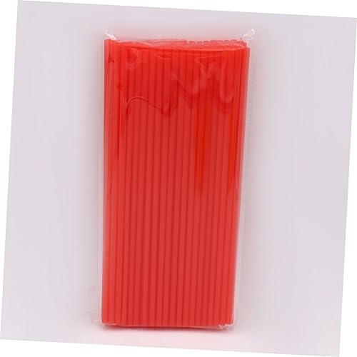 200 pitillos plásticos desechables rojos para fiestas miniatura 4