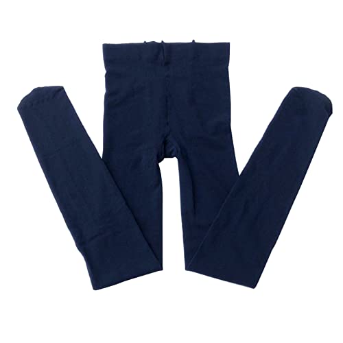 Solid Color Pantyhose for Toddler Kids Girls Stretchy Tights Ballet Dance Pantyhose Nylon Stockings (Navy, 4-6 Years)