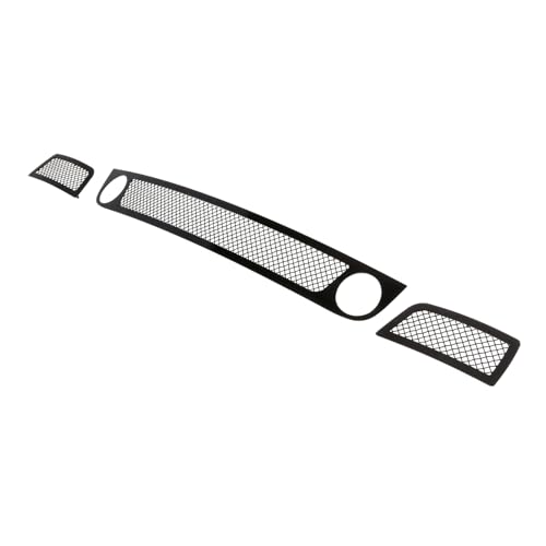 APS Compatible with Chevy Trailblazer 2006-2009 SS Lower Bumper Stainless Steel Black Mesh Front Grill Grille Insert S18-H96467C