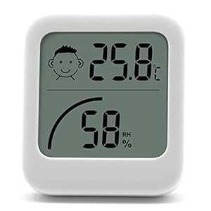 Digitale thermo-hygrometer binnenthermometer hygrometer kamerthermometer temperatuur vochtigheidsmeter Klima Montior met indicator voor kamerklimaatregeling