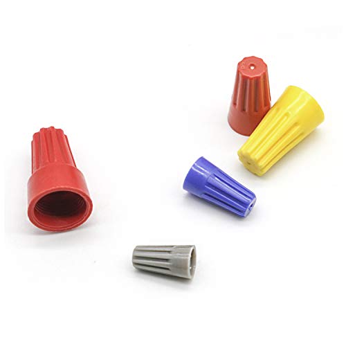 image for Vrupin 240 Pcs wire nuts Assortment,with Spring Insert Wire Nuts Caps 