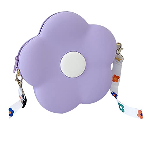 Portamonete A Forma Di Fiore silicone Piccola Borsa A Tracolla Cinturino Regolabile Per Donne E Ragazze Per Contenere Monete E Banconote Durante Viaggi E Uso Quotidiano